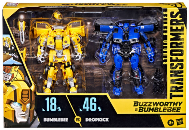 TRANSFORMERS GENERATIONS BUZZWORTHY BUMBLEBEE VS DROPKICK DELUXE CLASS