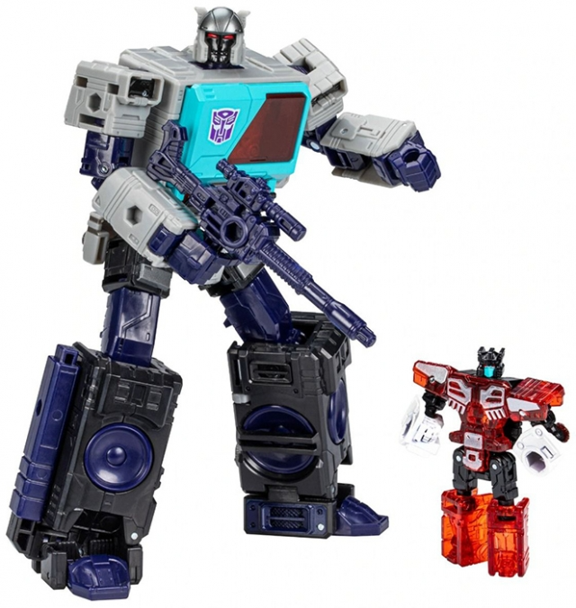 TRANSFORMERS GENERATIONS SHATTERED GLASS COLLECTION AUTOBOT BLASTER IDW SHATTERED GLASS IDW SHATTERED GLASS VOYAGER CLASS