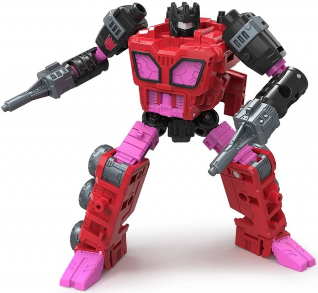 TRANSFORMERS GENERATIONS SHATTERED GLASS COLLECTION DECEPTICON SLICER WITH EXO-SUIT IDW SHATTERED GLASS DELUXE CLASS