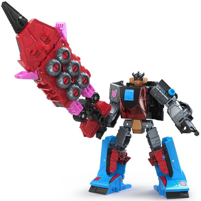 TRANSFORMERS GENERATIONS SHATTERED GLASS COLLECTION DECEPTICON SLICER WITH EXO-SUIT IDW SHATTERED GLASS DELUXE CLASS