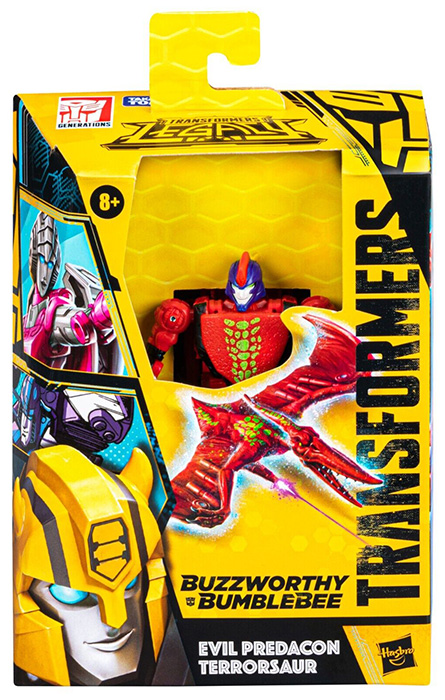 TRANSFORMERS GENERATIONS BUZZWORTHY BUMBLEBEE EVIL PREDACON TERRORSAUR LEGACY DELUXE CLASS