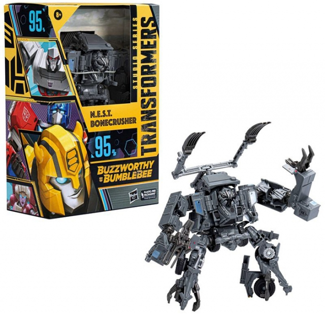 TRANSFORMERS GENERATIONS BUZZWORTHY BUMBLEBEE BONECRUSHER VOYAGER CLASS