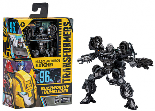 TRANSFORMERS GENERATIONS BUZZWORTHY BUMBLEBEE AUTOBOT RATCHET DELUXE CLASS