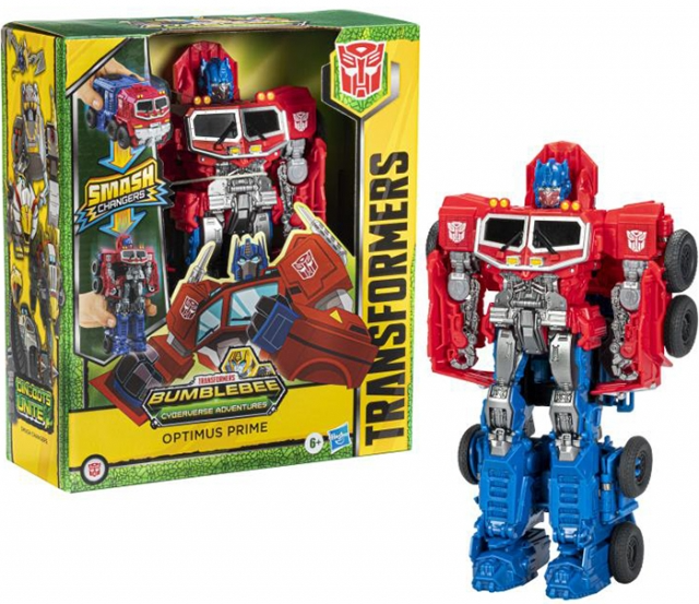 TRANSFORMERS: BUMBLEBEE CYBERVERSE ADVENTURES OPTIMUS PRIME SMASH CHANGER