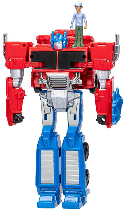 TRANSFORMERS EARTHSPARK SPIN CHANGER OPTIMUS PRIME AND ROBBY MALTO