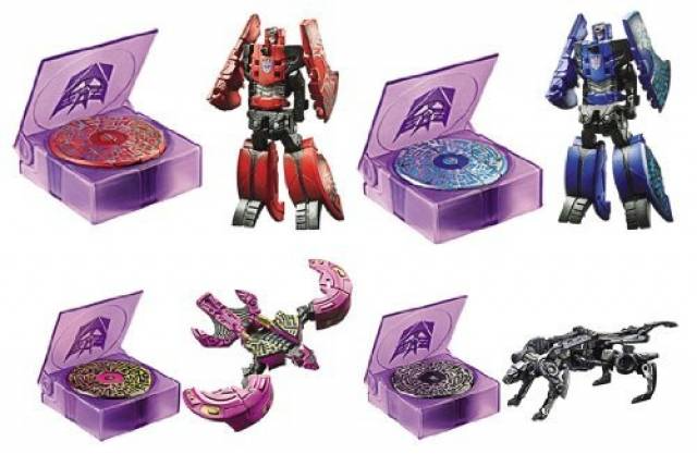 TRANSFORMERS GENERATIONS FALL OF CYBERTRON TG16 DECEPTICON DATA DISK SET LEGENDS CLASS