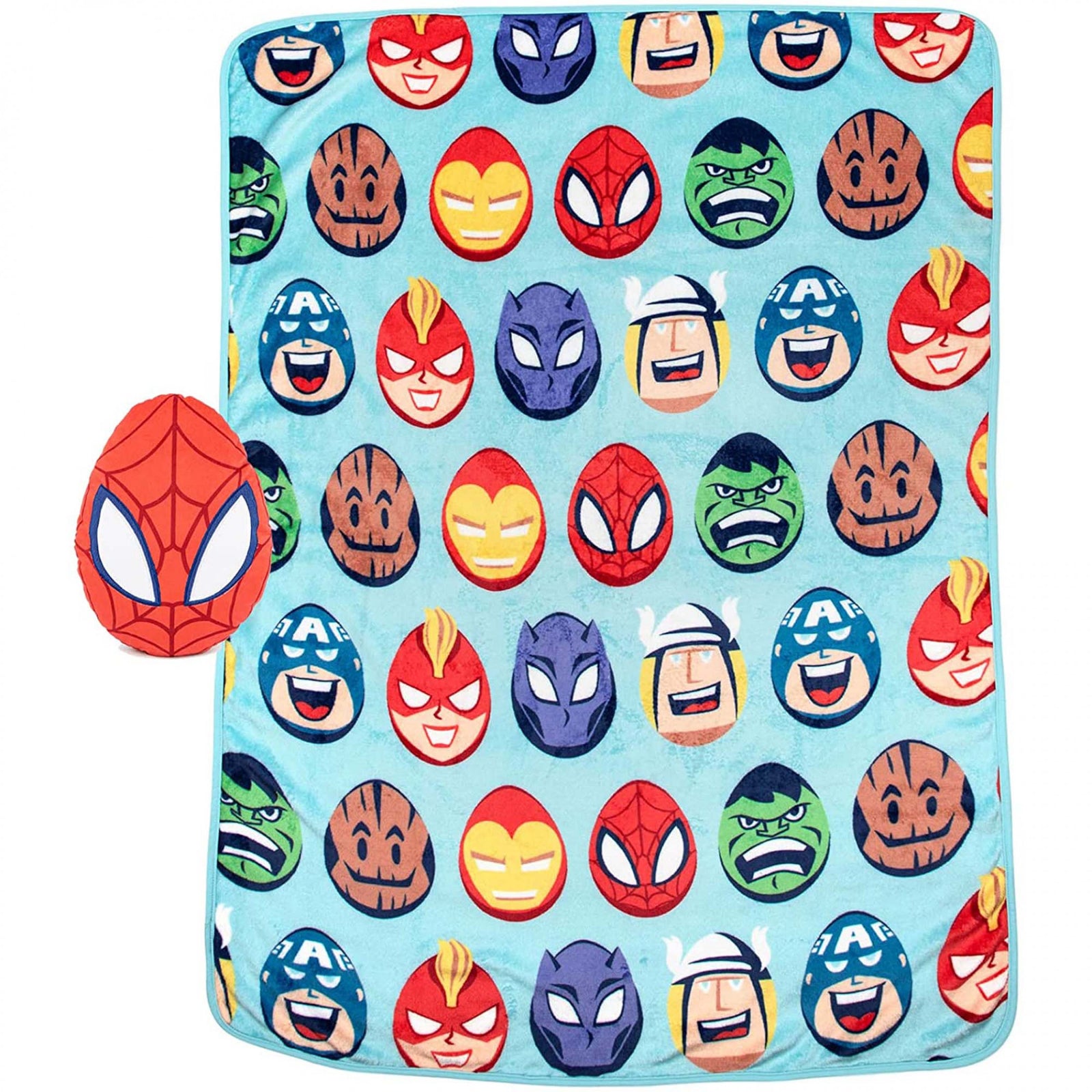 Marvel Comics Spider-Man Easter Heroes Travel Blanket & Nogginz Set
