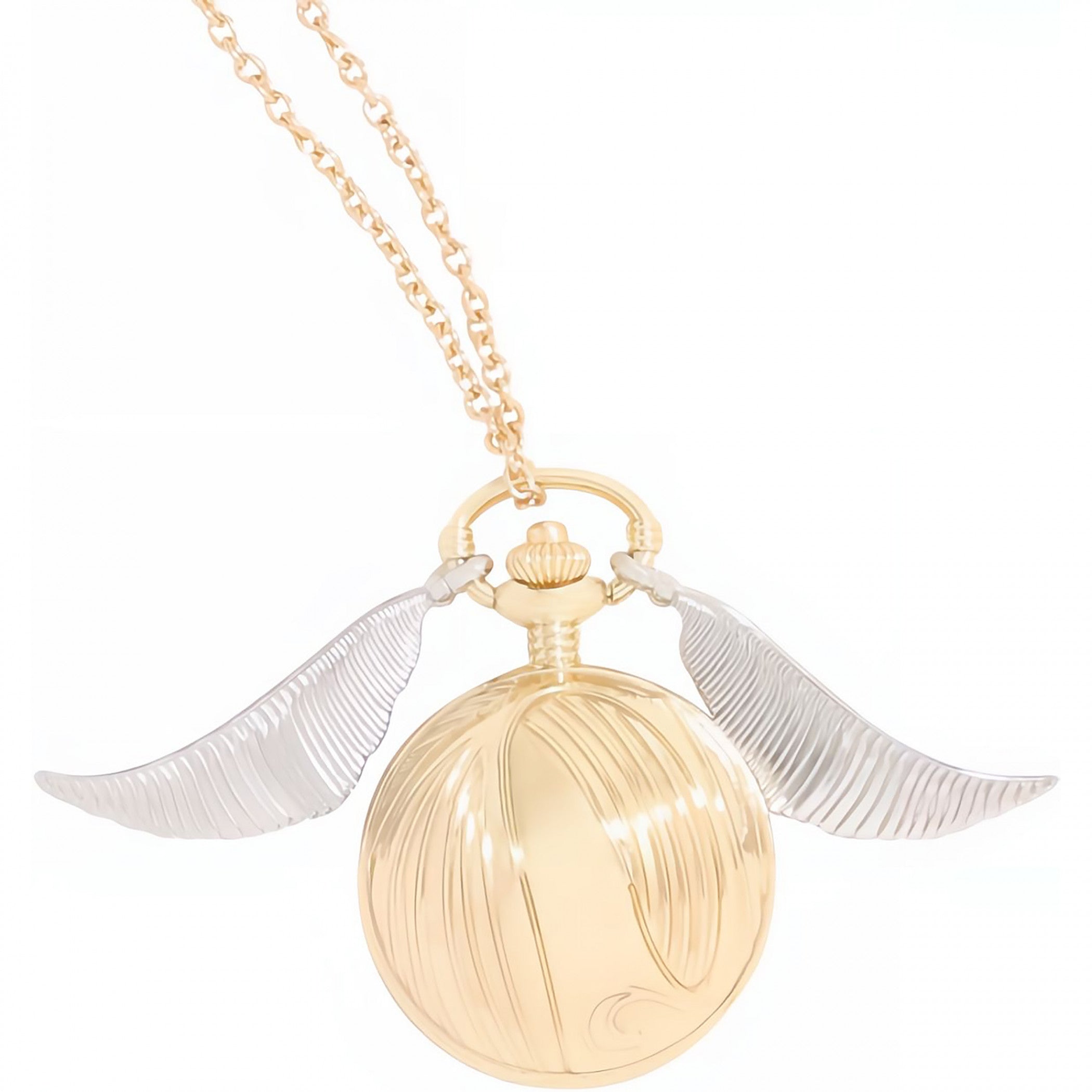 Harry Potter Golden Snitch Pocket Watch Necklace