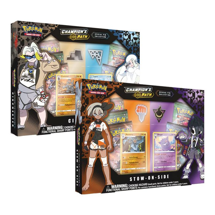 Pokemon Sword & Shield Champions Path Stowon-Side & Circhester Gym Special Pin Collection