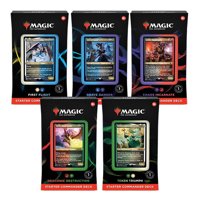 Magic The Gathering Starter Commander Deck 2022 Bundle Of 5