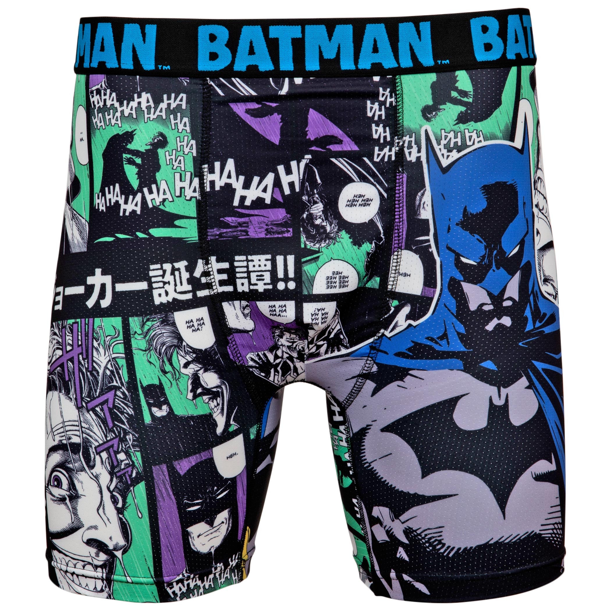 DC Comics Batman Panels Japanese Text Boxer Briefs