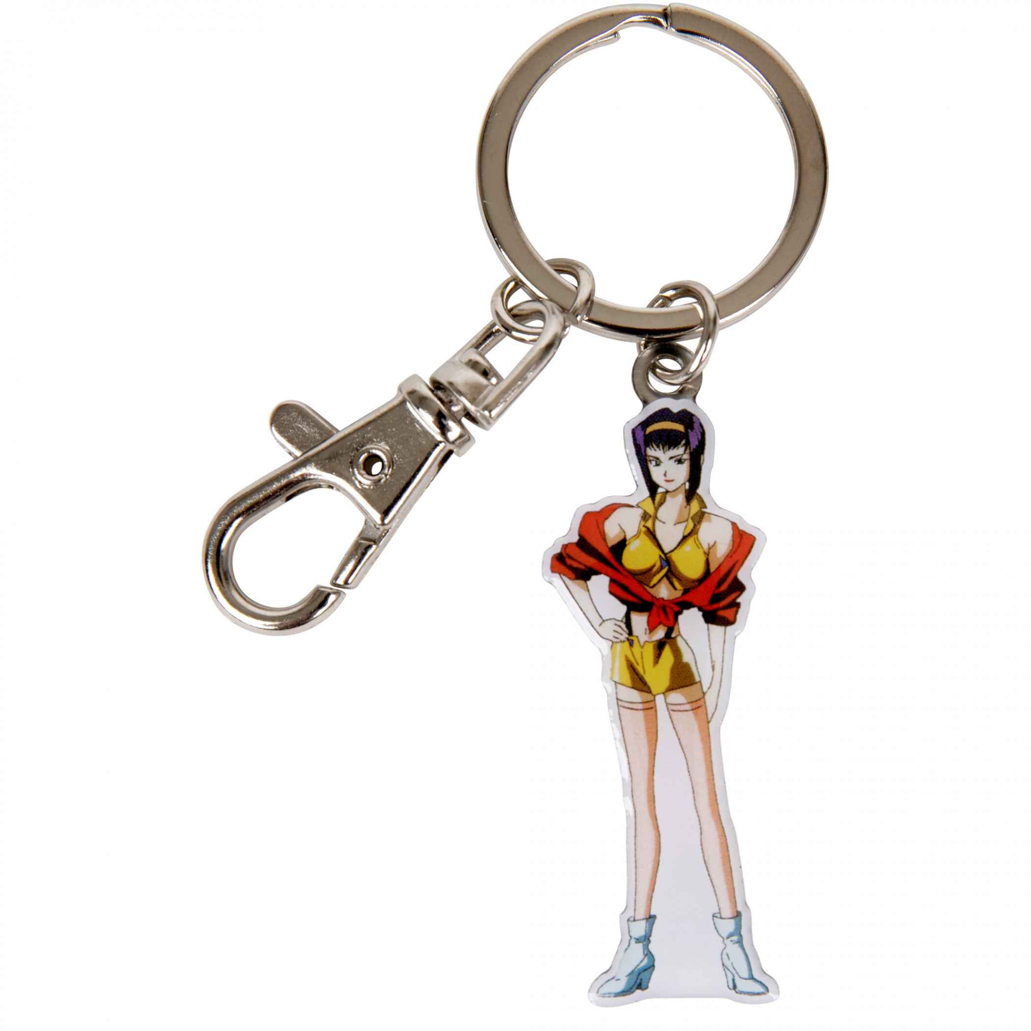 Cowboy Bebop Faye Valentine Walking Pose Metal Keychain