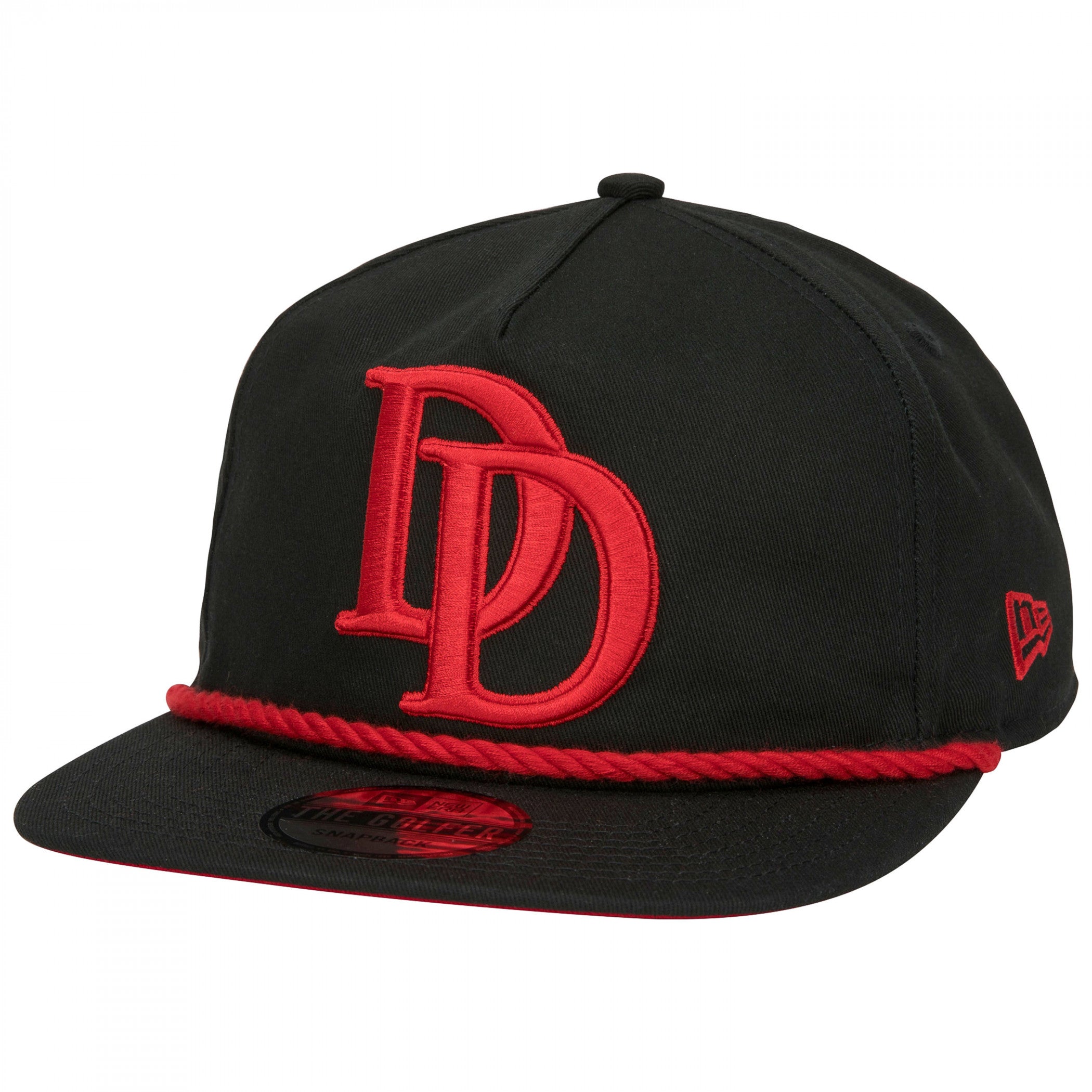Daredevil Logo Black Colorway New Era Adjustable Golfer Rope Hat