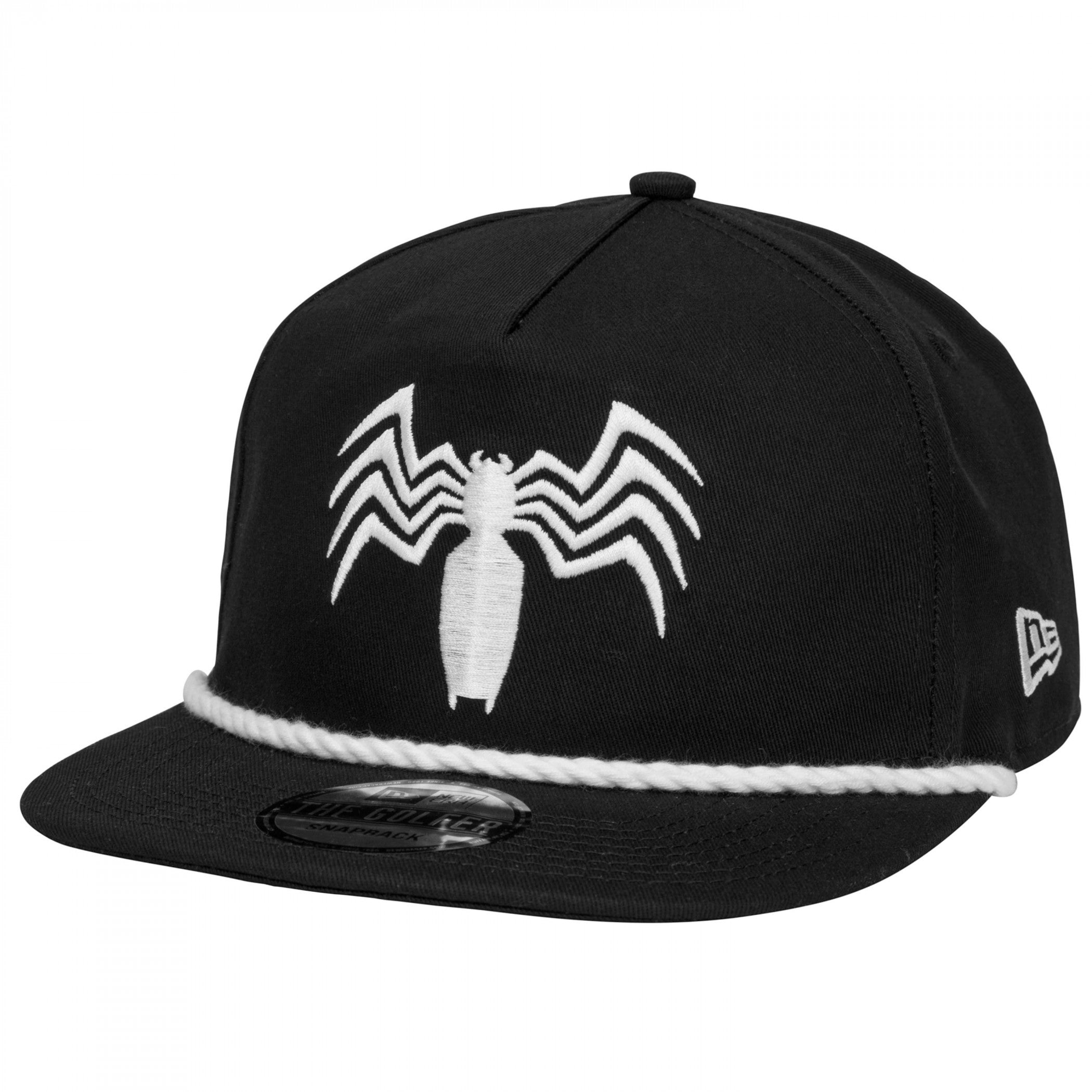 Venom Logo Black Colorway New Era Adjustable Golfer Rope Hat