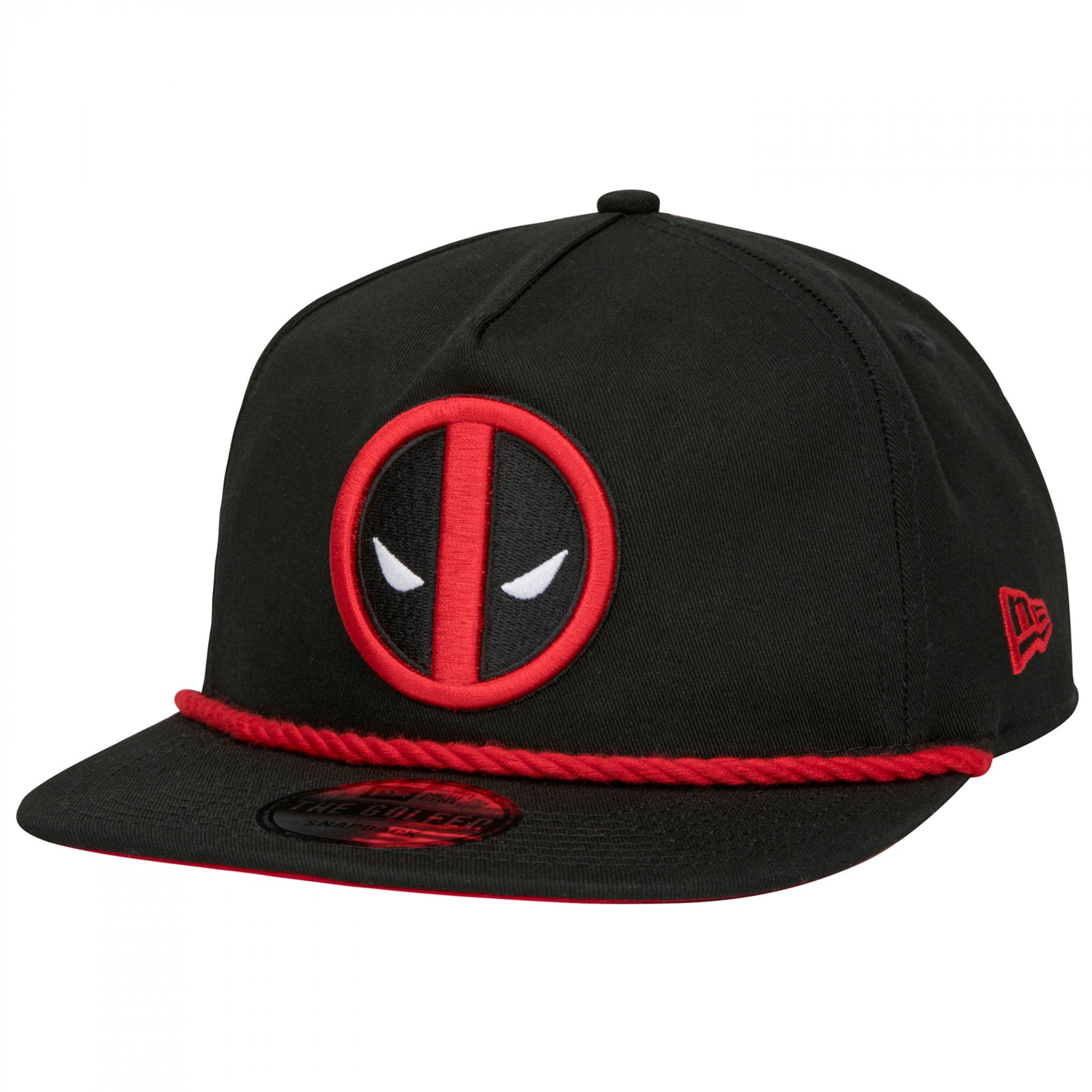 Deadpool Logo Black Colorway New Era Adjustable Golfer Rope Hat