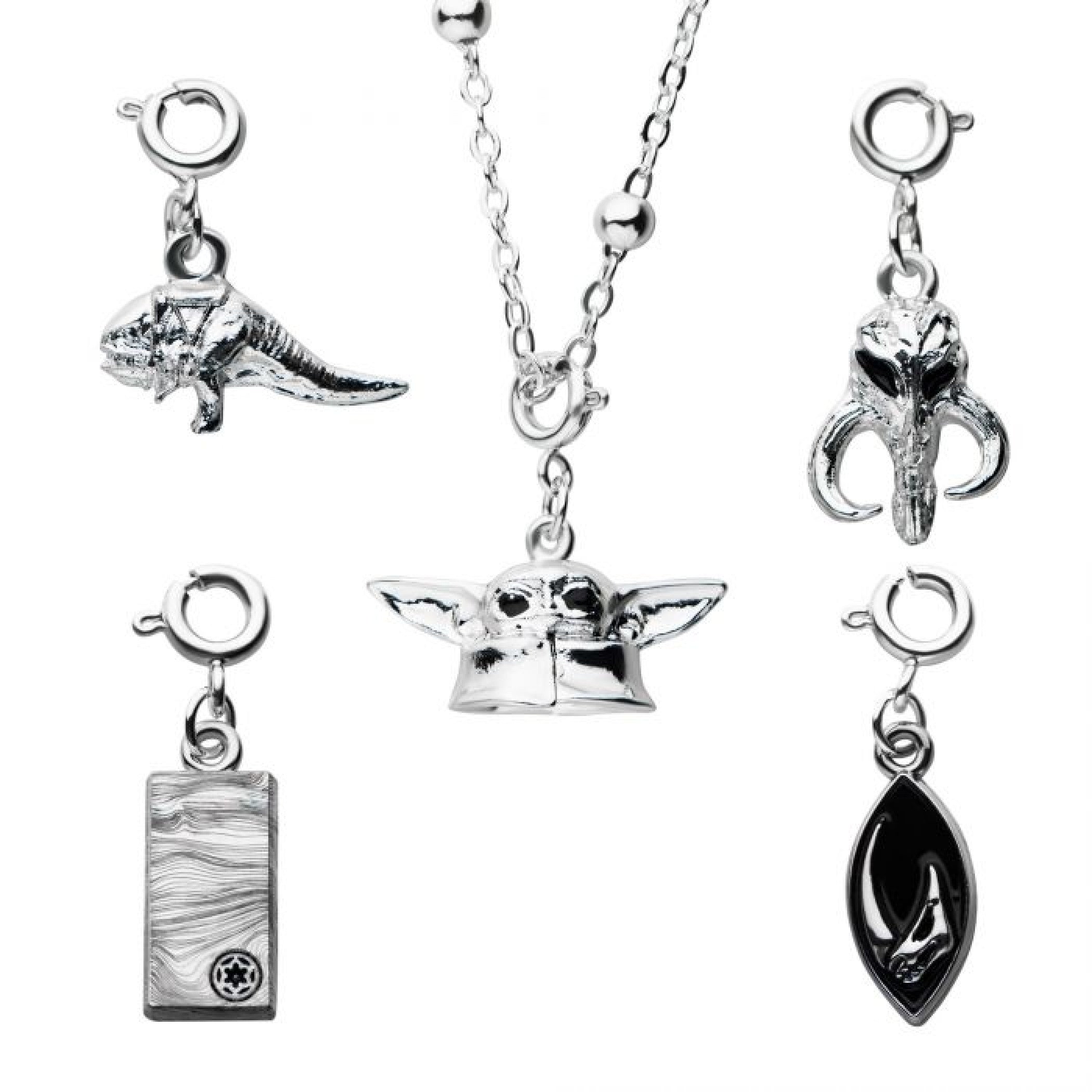 Star Wars The Mandalorian Interchangeable Charm Pendant Necklace