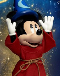 Disney Classic Dynamic 8ction Heroes Action Figure 1/9 Mickey Fantasia Deluxe Version 21 cm