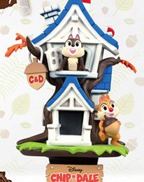 Disney Summer Series D-Stage PVC Diorama Chip 'n Dale Tree House 16 cm