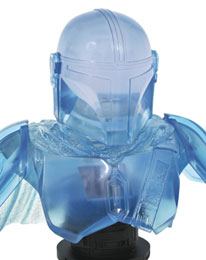 Star Wars The Mandalorian Legends in 3D Bust 1/2 The Mandalorian Hologram SDCC 2021 Exclusive 25 cm