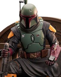 Star Wars: The Mandalorian Premier Collection 1/7 Boba Fett on Throne 24 cm