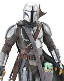 Star Wars The Mandalorian Premier Collection 1/7 The Mandalorian with The Child 25 cm