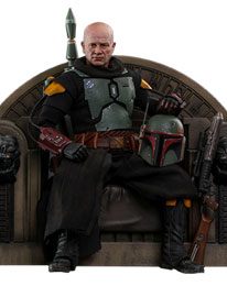 Star Wars The Mandalorian Action Figure 1/6 Boba Fett (Repaint Armor) and Throne 30 cm