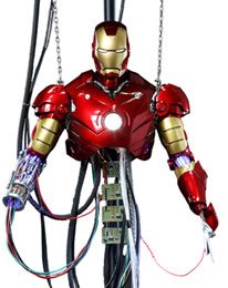Iron Man Movie Masterpiece Action Figure 1/6 Iron Man Mark III (Construction Version) 39 cm