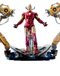 Iron Man 2 Action Figure 1/4 Iron Man Mark IV with Suit-Up Gantry 49 cm