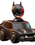 The Batman Cosbaby Mini Figure Set Batman & Batmobile 12 cm