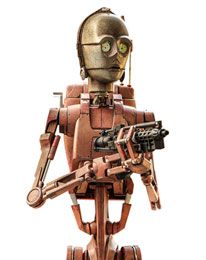 Star Wars: Episode II Action Figure 1/6 Battle Droid (Geonosis) 31 cm