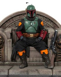 Star Wars The Mandalorian Deluxe Art Scale Statue 1/10 Boba Fett on Throne 18 cm