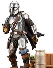 Star Wars The Mandalorian ARTFX Statue 1/7 Mandalorian & The Child 26 cm