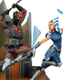 Star Wars: The Clone Wars Diorama Ahsoka Tano vs Darth Maul 51 cm