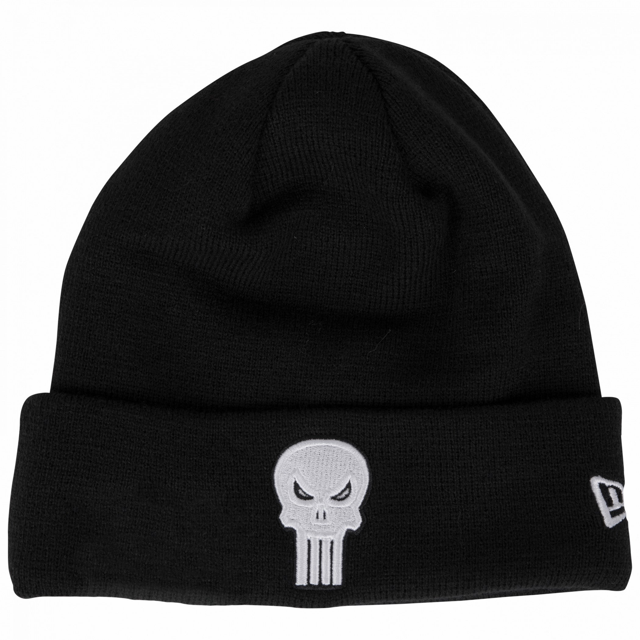 Punisher Logo New Era Cuffed Knit Beanie