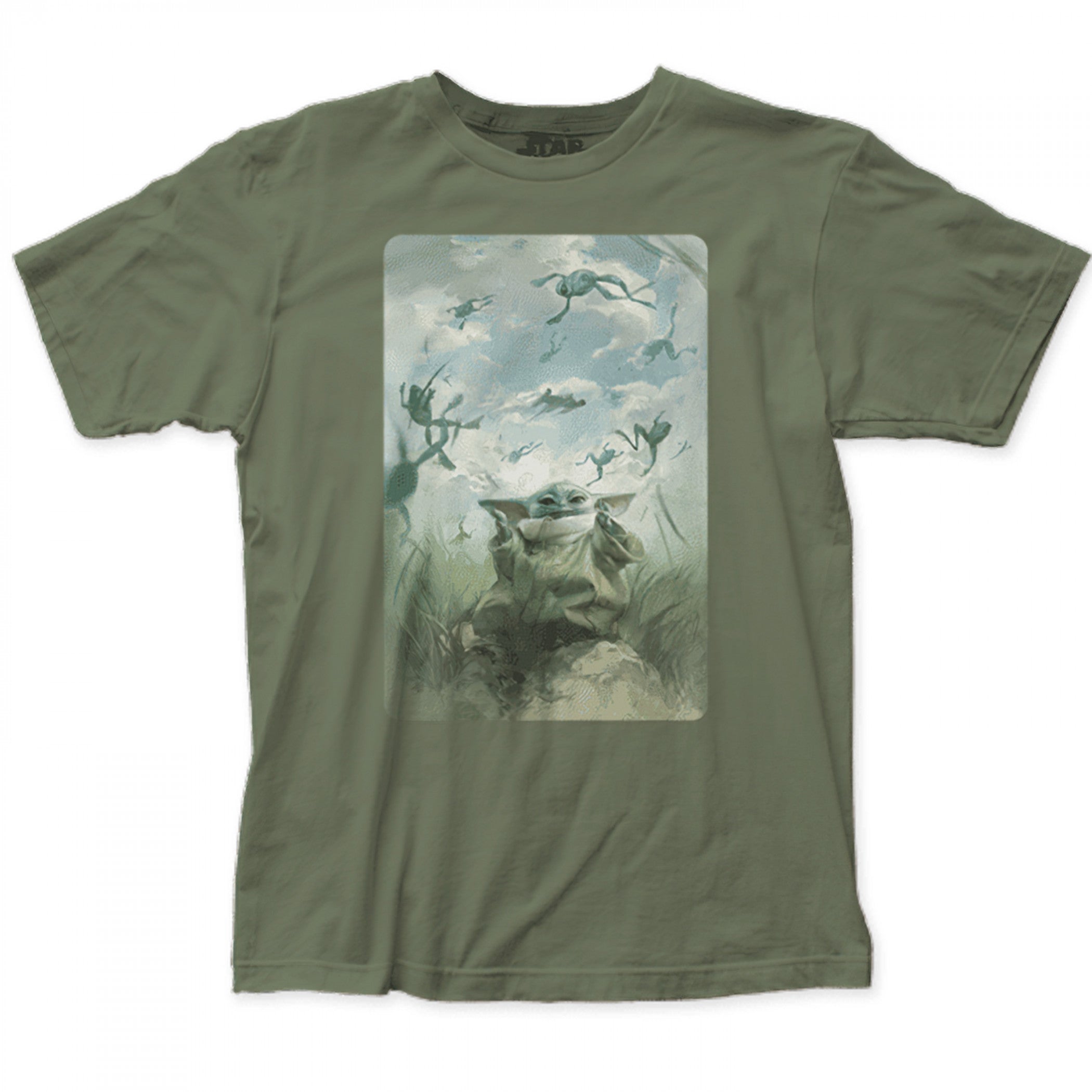 Star Wars The Mandalorian Grogu Playing with Food T-Shirt