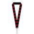 Hydra Red Repeating Symbol Lanyard