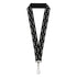 Batman Silver Shield Repeating Symbol Lanyard