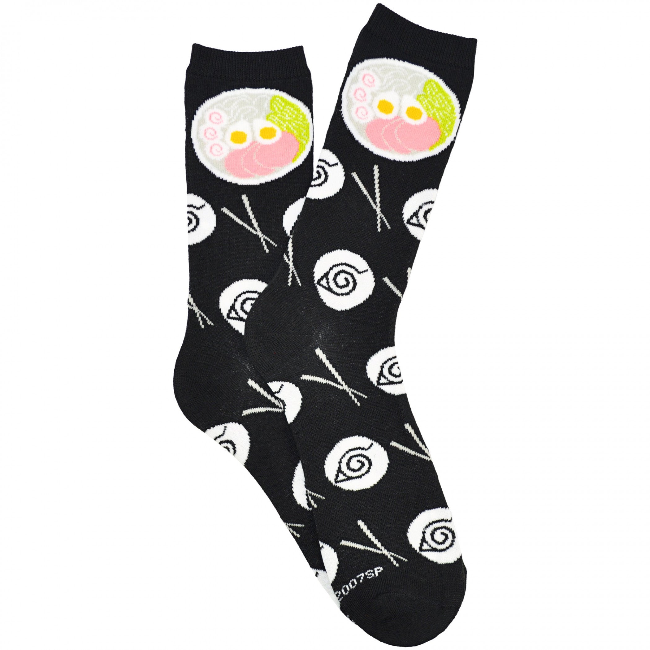 Naruto Shippuden Hidden Leaf Ramen Crew Socks