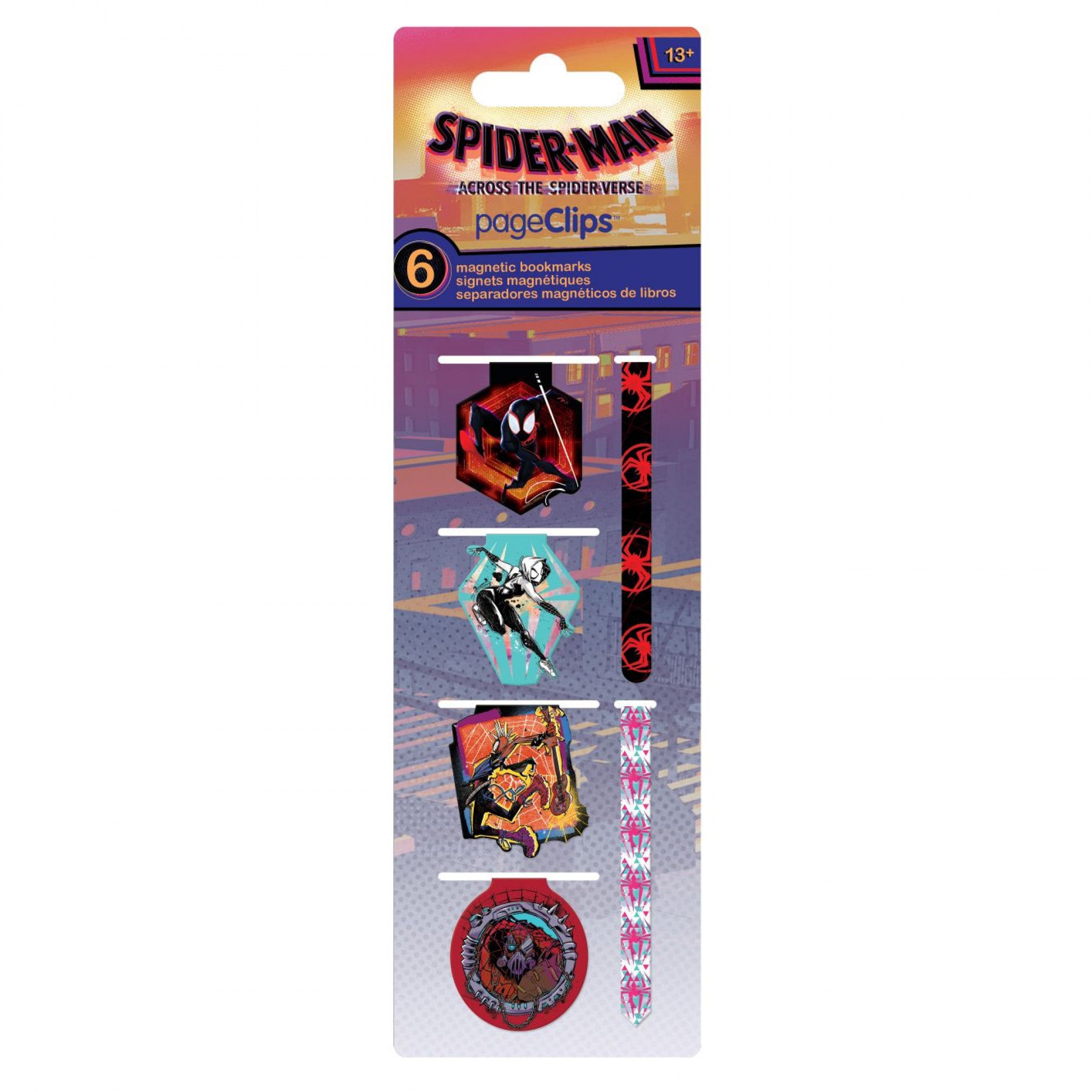 Spider-Man Across the Spider-Verse Magnetic Page Clip Bookmarks