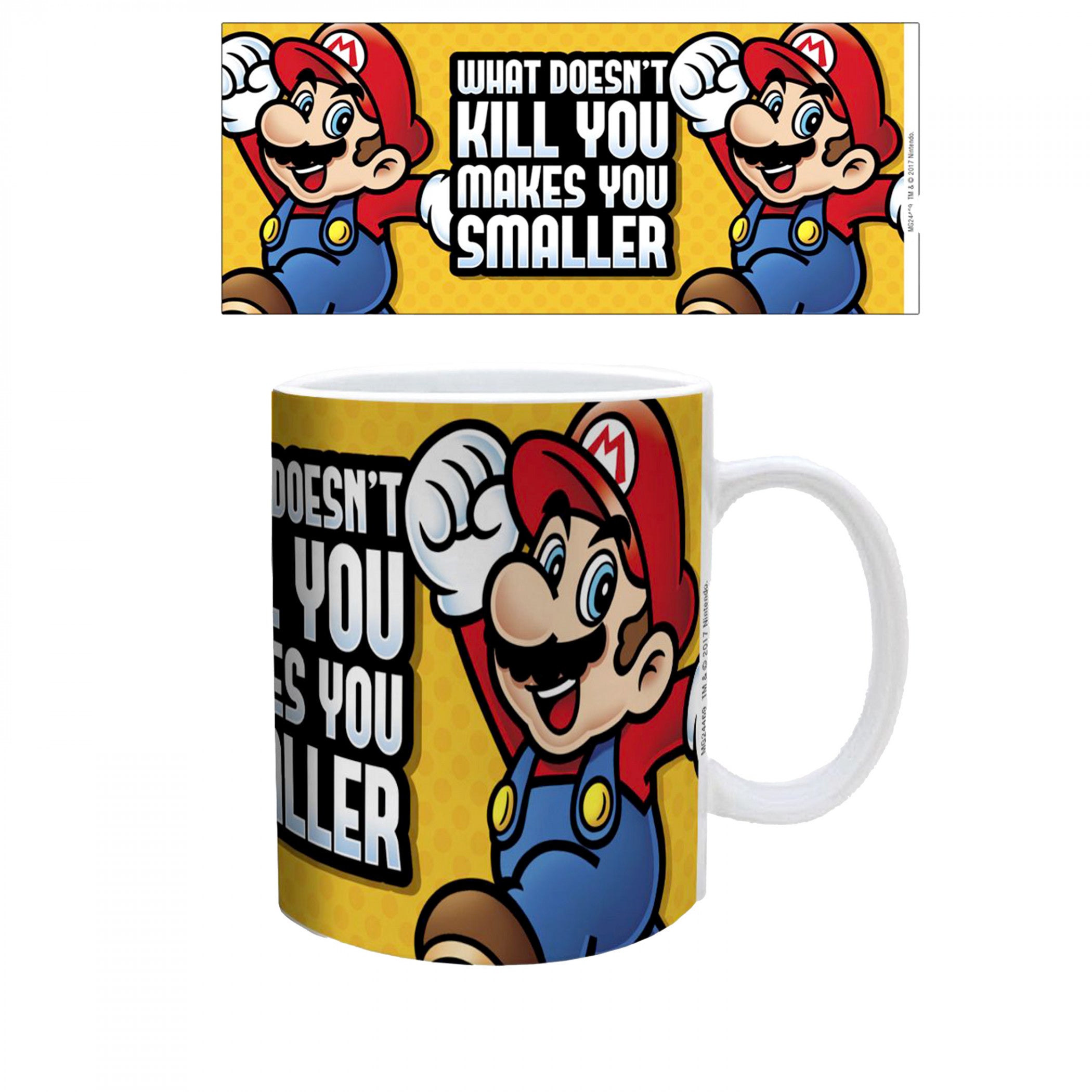 Super Mario What Doesn't Kill You Makes You Smaller 11 oz. Ceramic Mug