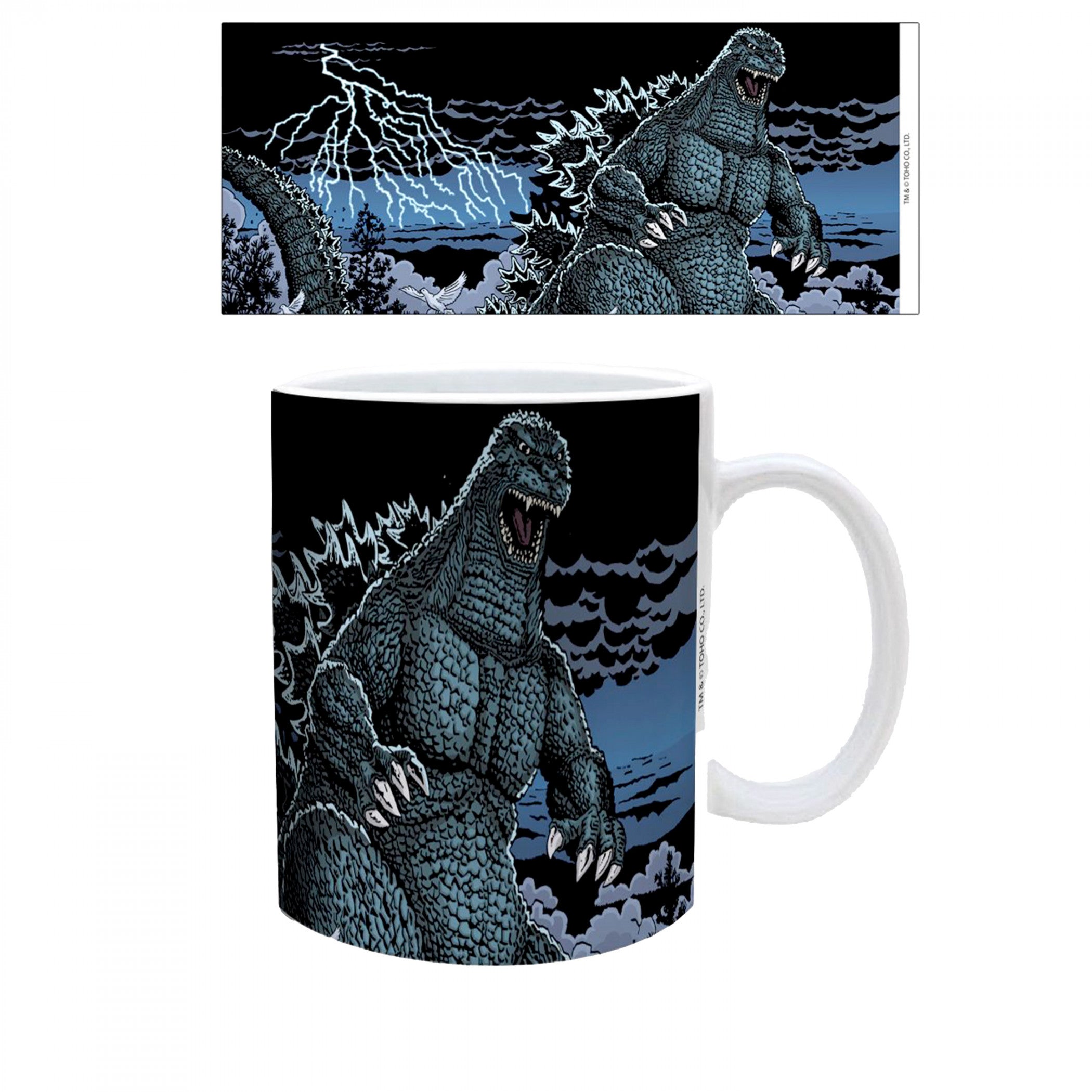 Godzilla Stormy Sea 11 oz. Ceramic Mug
