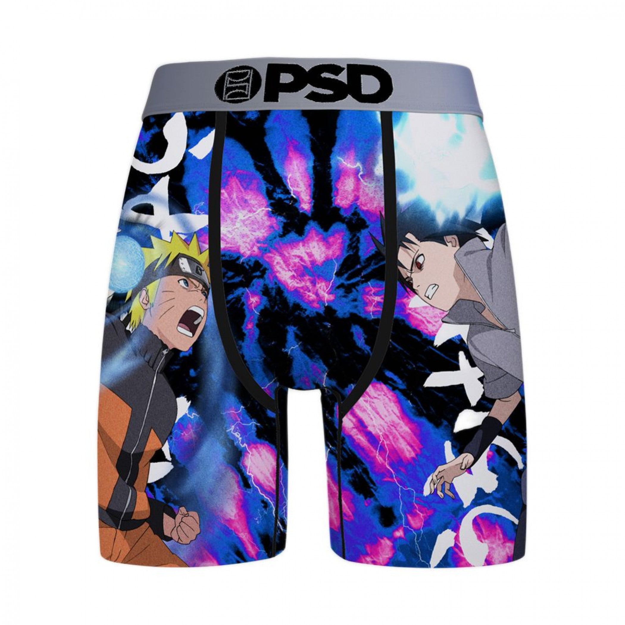 Naruto Vs. Sasuke Tie-Dye PSD Boxer Briefs