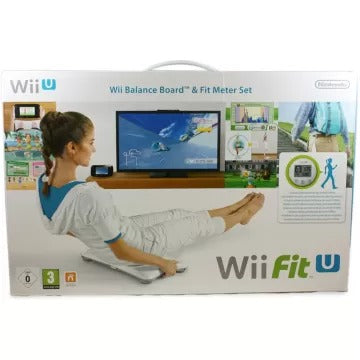 Wii Fit U & Balance Board (White) & Fit Meter (Green) Wii U