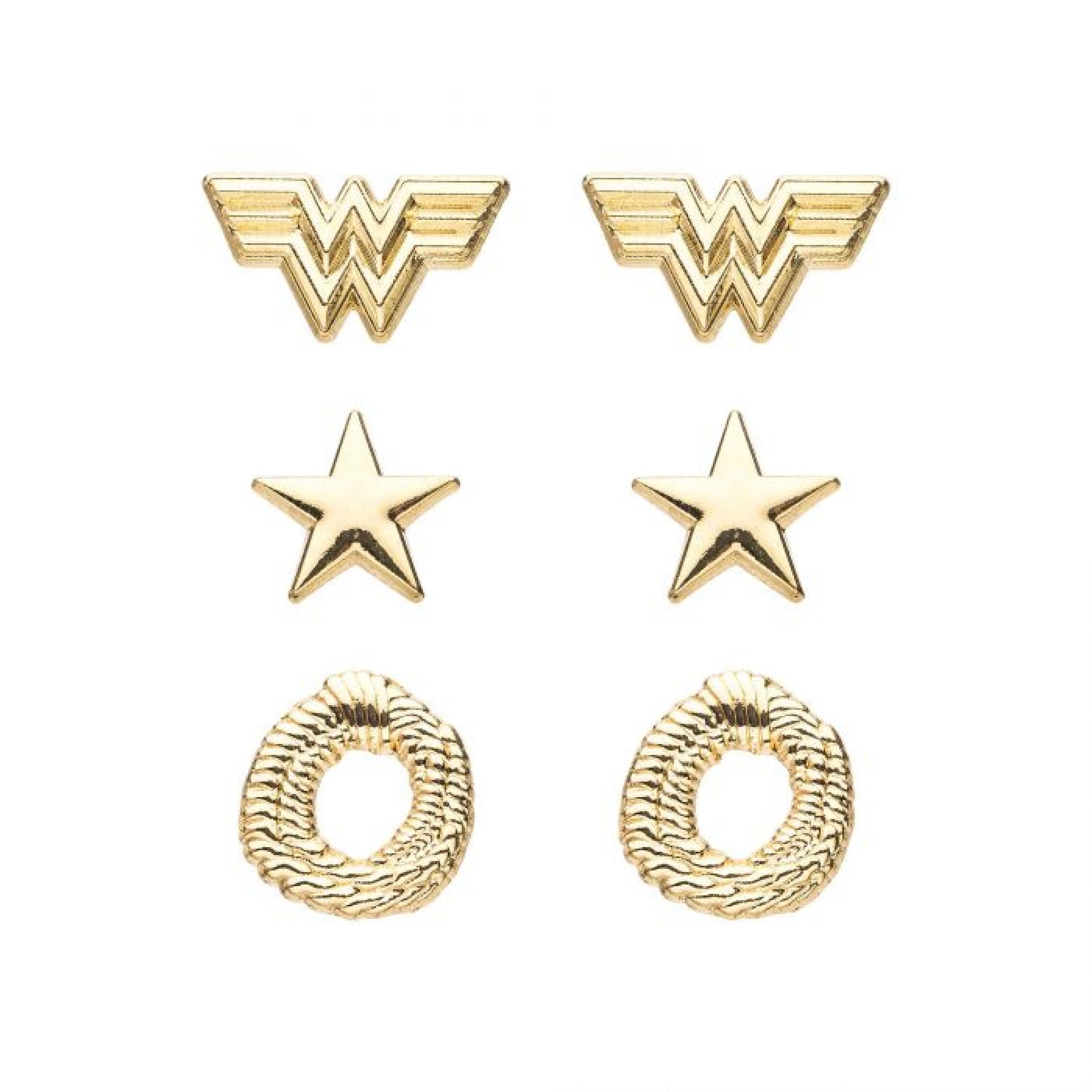 DC Comics Wonder Woman 1984 Stainless Steel Earrings Set