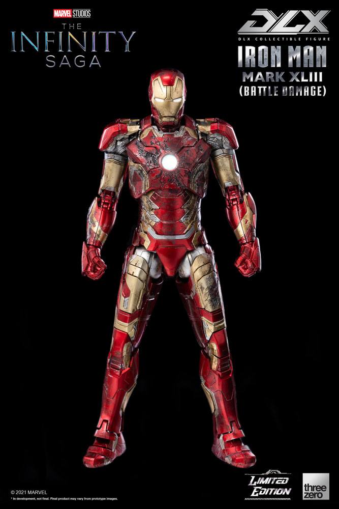Infinity Saga DLX Action Figure 1/12 Iron Man Mark 43 (Battle Damage) Limited Edition 17 cm
