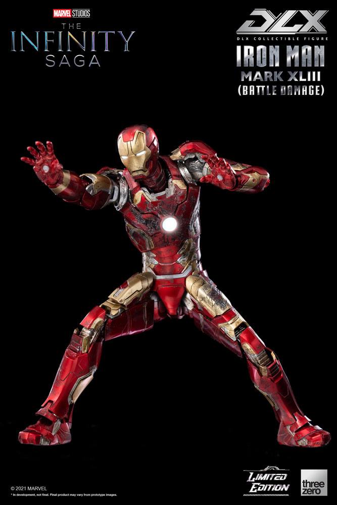 Infinity Saga DLX Action Figure 1/12 Iron Man Mark 43 (Battle Damage) Limited Edition 17 cm