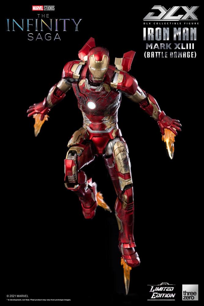 Infinity Saga DLX Action Figure 1/12 Iron Man Mark 43 (Battle Damage) Limited Edition 17 cm