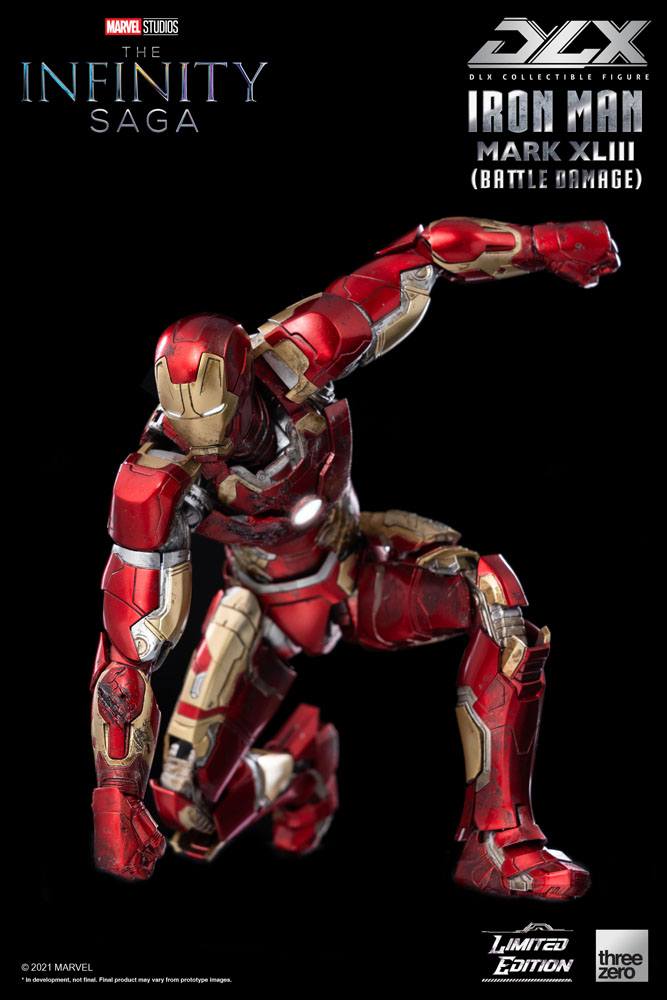 Infinity Saga DLX Action Figure 1/12 Iron Man Mark 43 (Battle Damage) Limited Edition 17 cm