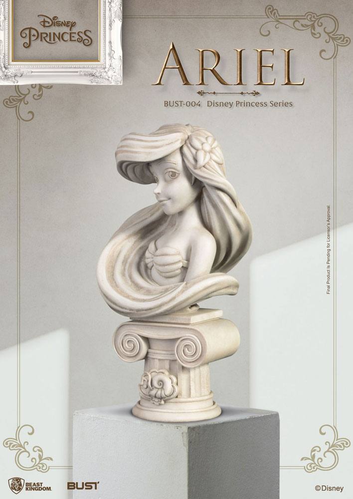 Disney Princess Series PVC Bust Ariel 15 cm
