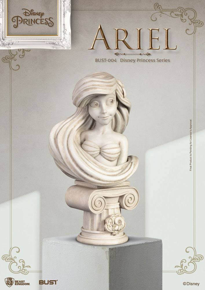 Disney Princess Series PVC Bust Ariel 15 cm